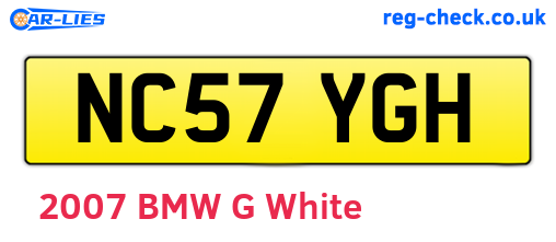 NC57YGH are the vehicle registration plates.
