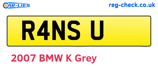 R4NSU are the vehicle registration plates.