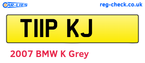T11PKJ are the vehicle registration plates.