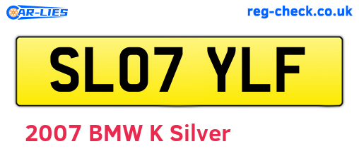 SL07YLF are the vehicle registration plates.
