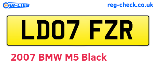 LD07FZR are the vehicle registration plates.