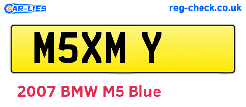 M5XMY are the vehicle registration plates.
