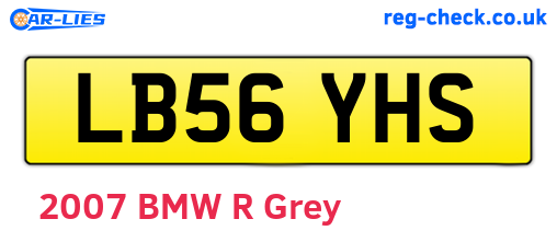 LB56YHS are the vehicle registration plates.