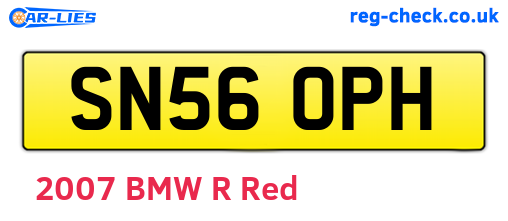 SN56OPH are the vehicle registration plates.