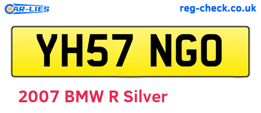 YH57NGO are the vehicle registration plates.