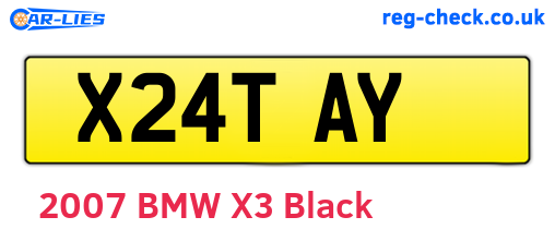 X24TAY are the vehicle registration plates.