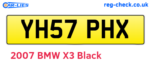 YH57PHX are the vehicle registration plates.
