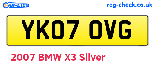 YK07OVG are the vehicle registration plates.