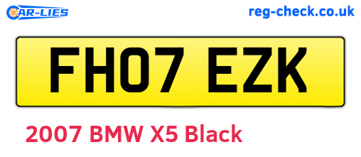 FH07EZK are the vehicle registration plates.