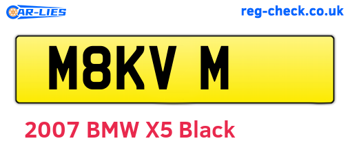 M8KVM are the vehicle registration plates.