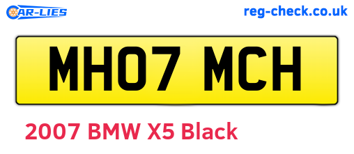 MH07MCH are the vehicle registration plates.