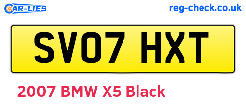 SV07HXT are the vehicle registration plates.