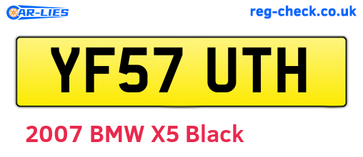 YF57UTH are the vehicle registration plates.
