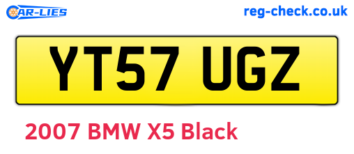 YT57UGZ are the vehicle registration plates.