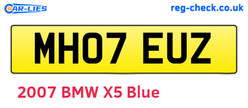 MH07EUZ are the vehicle registration plates.