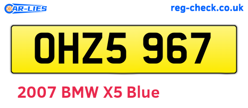 OHZ5967 are the vehicle registration plates.