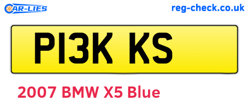 P13KKS are the vehicle registration plates.