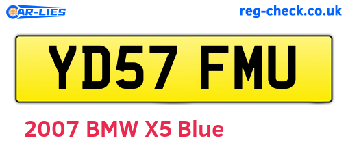 YD57FMU are the vehicle registration plates.