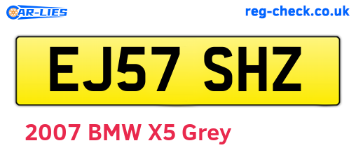 EJ57SHZ are the vehicle registration plates.