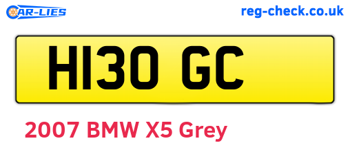 H13OGC are the vehicle registration plates.