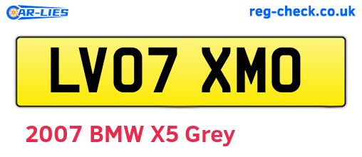 LV07XMO are the vehicle registration plates.