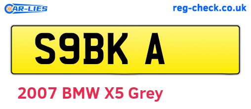 S9BKA are the vehicle registration plates.