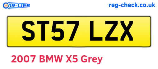 ST57LZX are the vehicle registration plates.