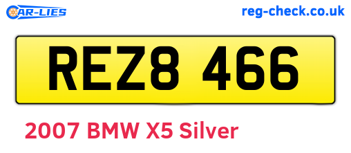 REZ8466 are the vehicle registration plates.