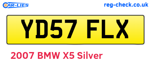 YD57FLX are the vehicle registration plates.