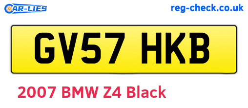 GV57HKB are the vehicle registration plates.