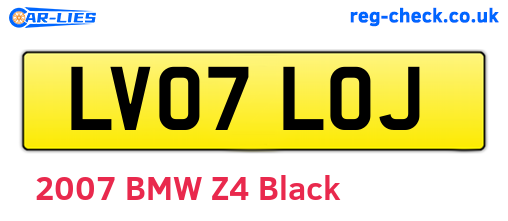 LV07LOJ are the vehicle registration plates.
