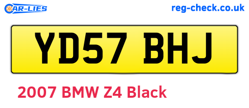 YD57BHJ are the vehicle registration plates.