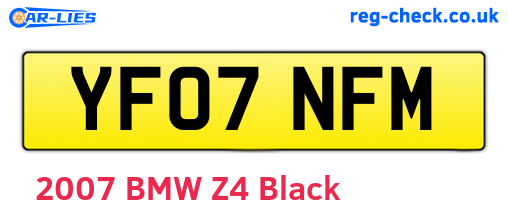YF07NFM are the vehicle registration plates.