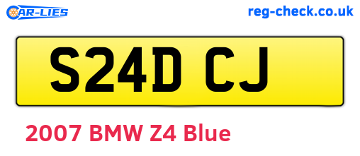 S24DCJ are the vehicle registration plates.