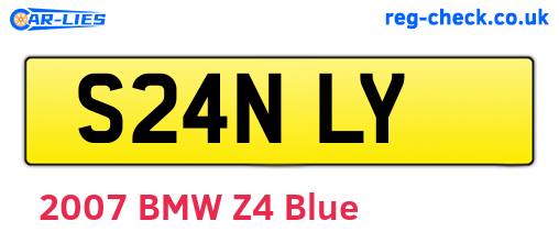 S24NLY are the vehicle registration plates.