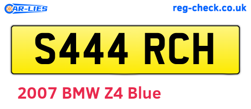 S444RCH are the vehicle registration plates.