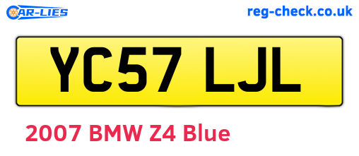YC57LJL are the vehicle registration plates.