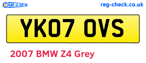 YK07OVS are the vehicle registration plates.
