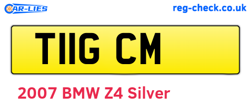 T11GCM are the vehicle registration plates.