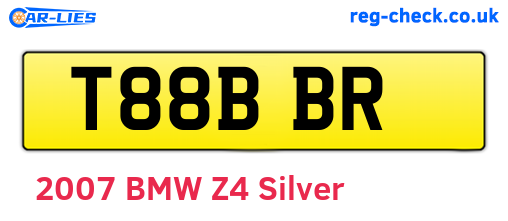 T88BBR are the vehicle registration plates.