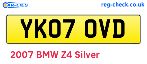 YK07OVD are the vehicle registration plates.