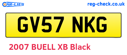 GV57NKG are the vehicle registration plates.