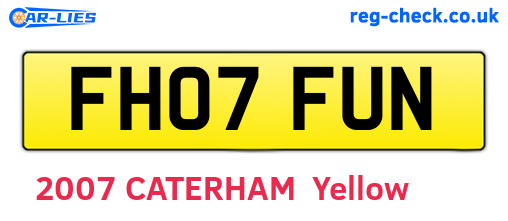 FH07FUN are the vehicle registration plates.