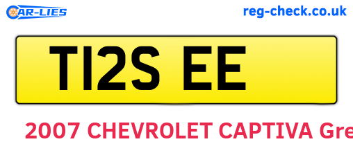 T12SEE are the vehicle registration plates.