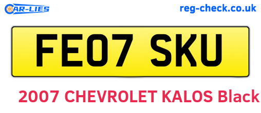 FE07SKU are the vehicle registration plates.