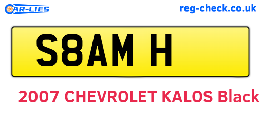 S8AMH are the vehicle registration plates.