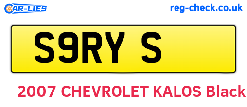 S9RYS are the vehicle registration plates.