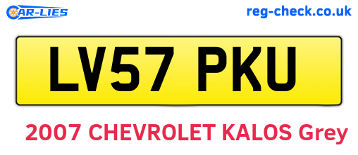 LV57PKU are the vehicle registration plates.