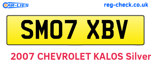 SM07XBV are the vehicle registration plates.