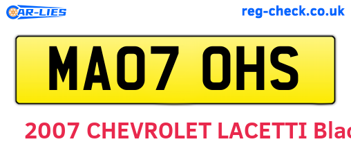 MA07OHS are the vehicle registration plates.